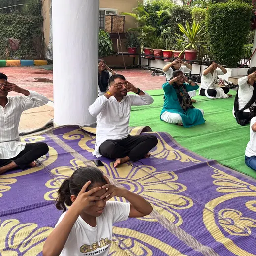 School session: eye relaxation, June 2025