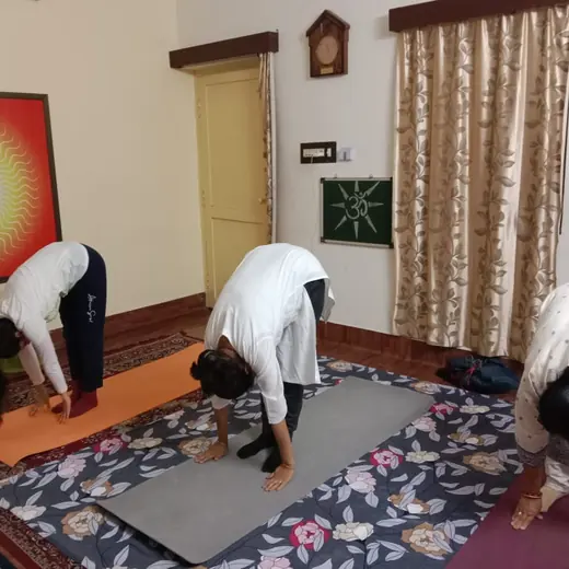Small-group class: forward bend, January 2026